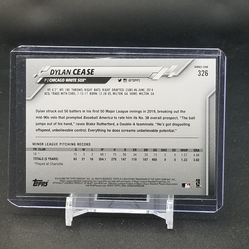 2020 TOPPS SERIES ONE - D. CEASE -