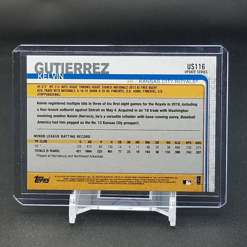 2019 TOPPS UPDATE - RAINBOW FOIL - K. GUTIERREZ -