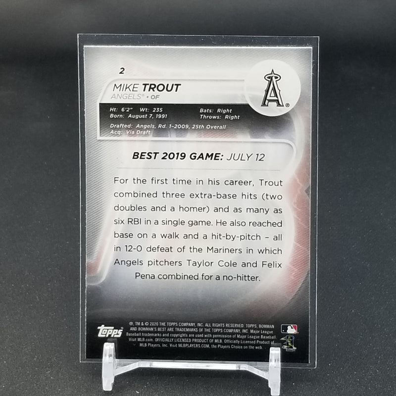 2020 TOPPS BOWMANS BEST - M. TROUT -