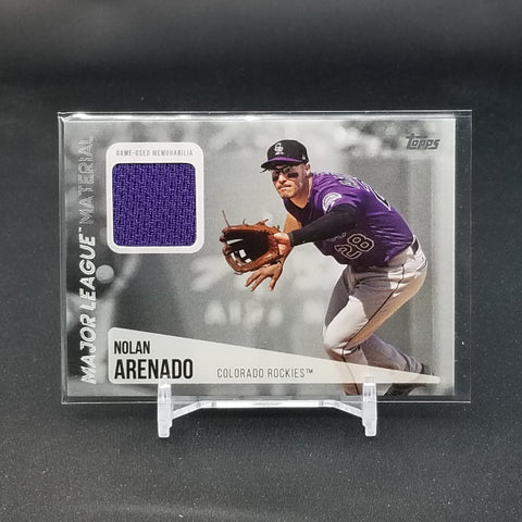 2019 TOPPS UPDATE SERIES - MAJOR LEAGUE MATERIAL - N. ARENADO - #MLM-NA - RELIC