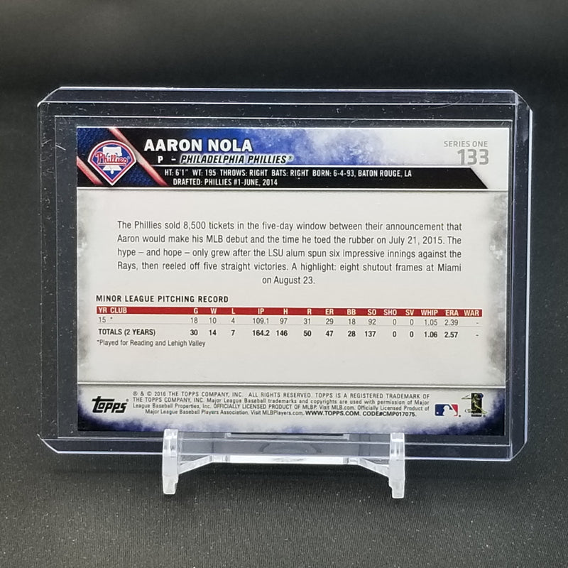 2016 TOPPS SERIES ONE - A. NOLA -