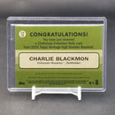 2020 TOPPS HERITAGE - BLACK - CLUBHOUSE COLLECTION - C. BLACKMON -