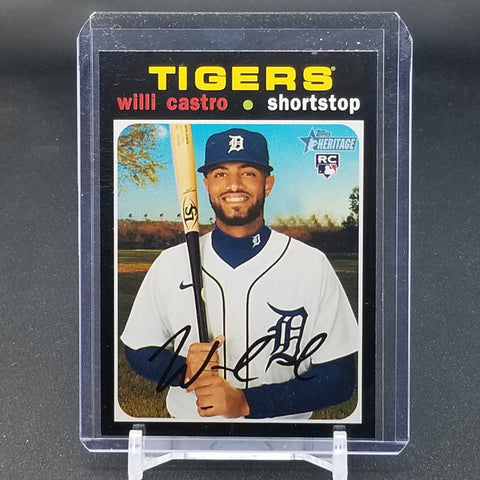 2020 TOPPS HERITAGE - BLACK - W. CASTRO - #526 - RC