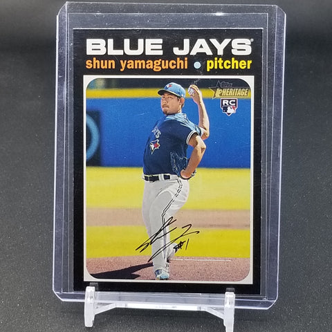 2020 TOPPS HERITAGE - BLACK - ACTION - S. YAMAGUCHI - #549 - RC