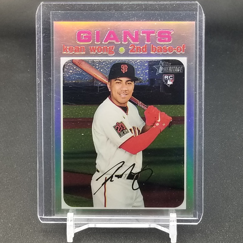 2020 TOPPS HERITAGE - CHROME REFRACTOR - K. WONG - #THC-541 - #'D/571 - RC