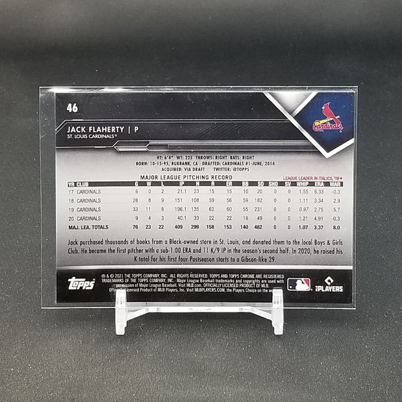 2021 TOPPS CHROME BLACK - J. FLAHERTY -