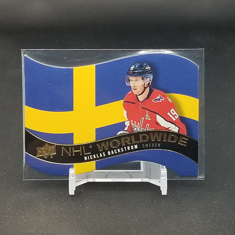 2020 UPPER DECK SERIES ONE - NHL WORLDWIDE - DIE CUT - N. BACKSTROM -