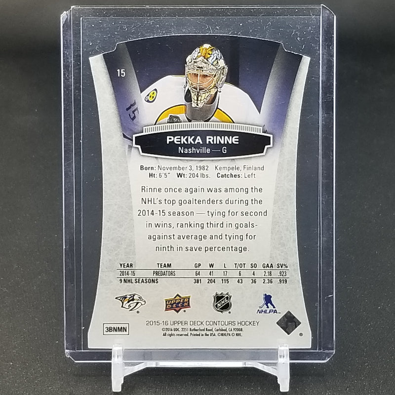 2015 UPPER DECK CONTOURS - BLUE - P. RINNE - #15 - #'D/499
