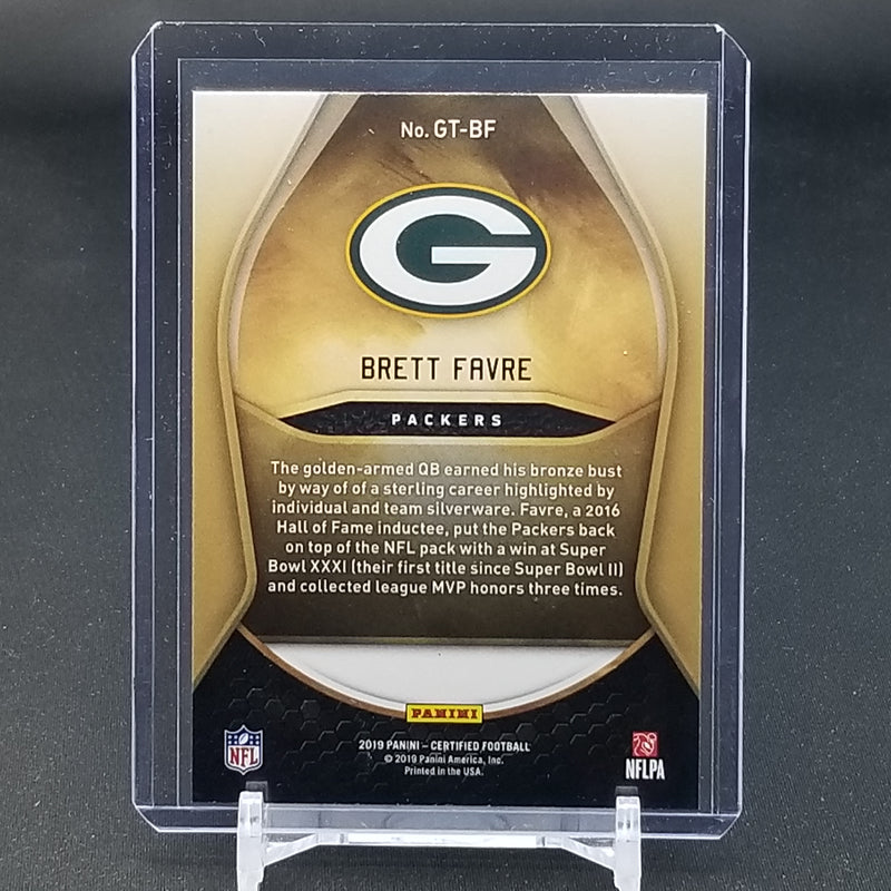 2019 PANINI CERTIFIED - GOLD TEAM - B. FAVRE -