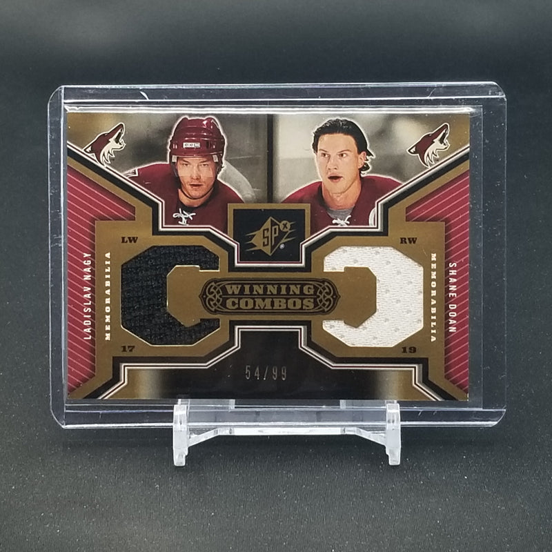 2005 UPPER DECK SPX - WINNING COMBOS - L. NAGY / S. DOAN - #WC-ND - #'D/99 - DUAL RELIC