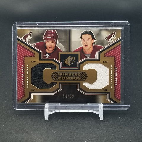 2005 UPPER DECK SPX - WINNING COMBOS - L. NAGY / S. DOAN - #WC-ND - #'D/99 - DUAL RELIC