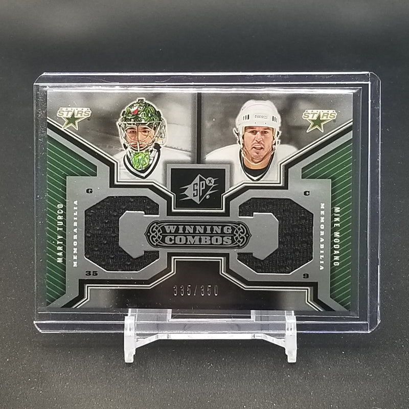 2005 UPPER DECK SPX - WINNING COMBOS - M. TURCO / M. MODANO - #WC-TM - #'D/350 - DUAL RELIC