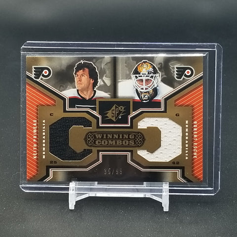 2005 UPPER DECK SPX - WINNING COMBOS - K. PRIMEAU / R. ESCHE - #WC-PE - #'D/99 - DUAL RELIC