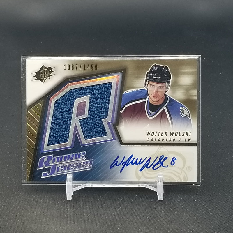 2005 UPPER DECK SPX - ROOKIE JERSEY - W. WOLSKI - #154 - #'D/1499 - RELIC - AUTOGRAPH - RC