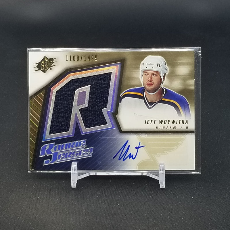 2005 UPPER DECK SPX - ROOKIE JERSEY - J. WOYWITKA - #157 - #'D/1499 - RELIC - AUTOGRAPH - RC