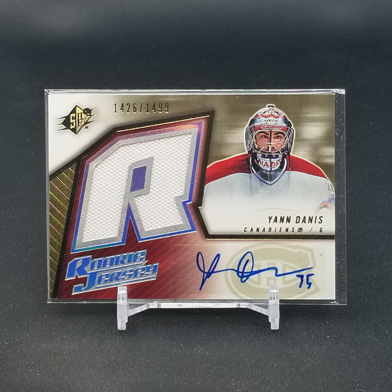 2005 UPPER DECK SPX - ROOKIE JERSEY - Y. DANIS - #160 - #'D/1499 - RELIC - AUTOGRAPH - RC