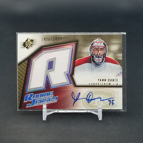 2005 UPPER DECK SPX - ROOKIE JERSEY - Y. DANIS - #160 - #'D/1499 - RELIC - AUTOGRAPH - RC