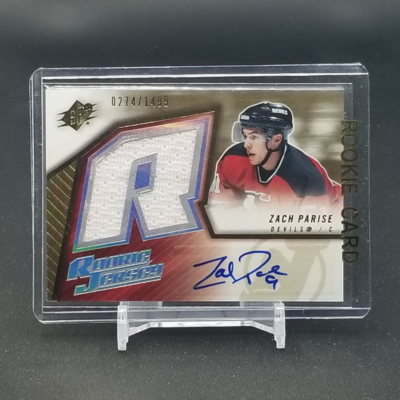 2005 UPPER DECK SPX - ROOKIE JERSEY - Z. PARISE - #163 - #'D/1499 - RELIC - AUTOGRAPH - RC