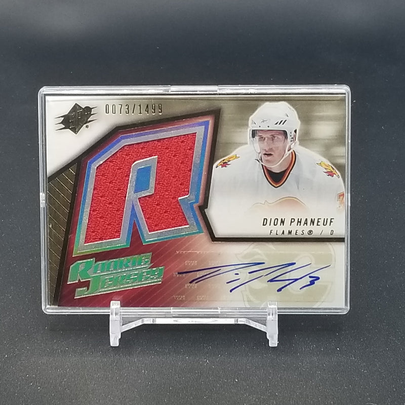 2005 UPPER DECK SPX - ROOKIE JERSEY - D. PHANEUF - #164 - #'D/1499 - RELIC - AUTOGRAPH - RC