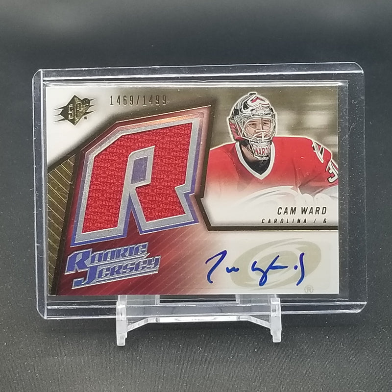 2005 UPPER DECK SPX - ROOKIE JERSEY - C. WARD - #166 - #'D/1499 - RELIC - AUTOGRAPH - RC