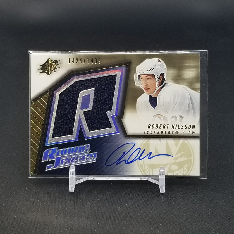 2005 UPPER DECK SPX - ROOKIE JERSEY - R. NILSSON - #167 - #'D/1499 - RELIC - AUTOGRAPH - RC
