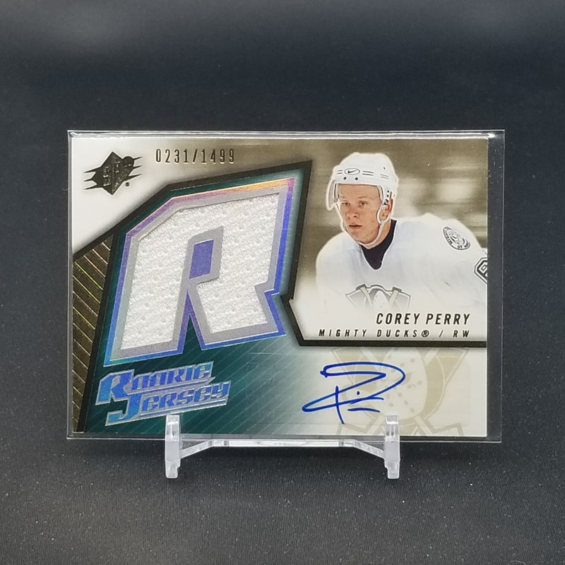 2005 UPPER DECK SPX - ROOKIE JERSEY - C. PERRY - #171 - #'D/1499 - RELIC - AUTOGRAPH - RC