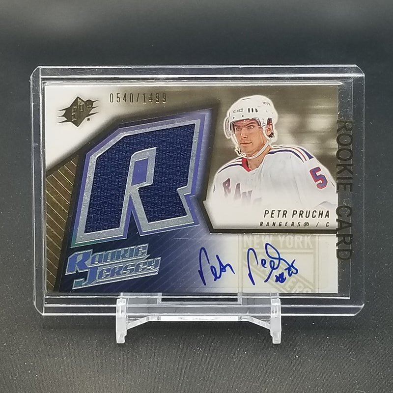 2005 UPPER DECK SPX - ROOKIE JERSEY - P. PRUCHA - #174 - #'D/1499 - RELIC - AUTOGRAPH - RC