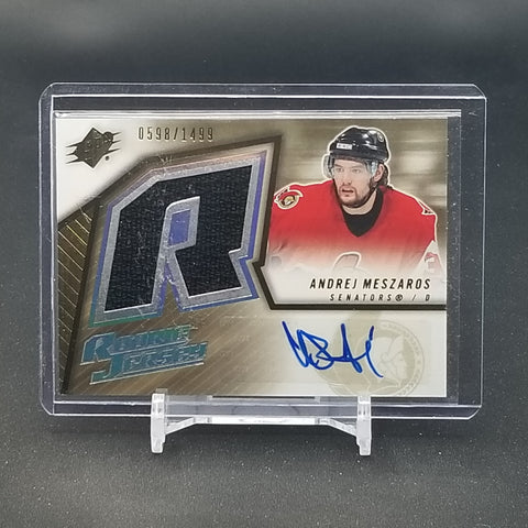 2005 UPPER DECK SPX - ROOKIE JERSEY - A. MESZAROS - #178 - #'D/1499 - RELIC - AUTOGRAPH - RC