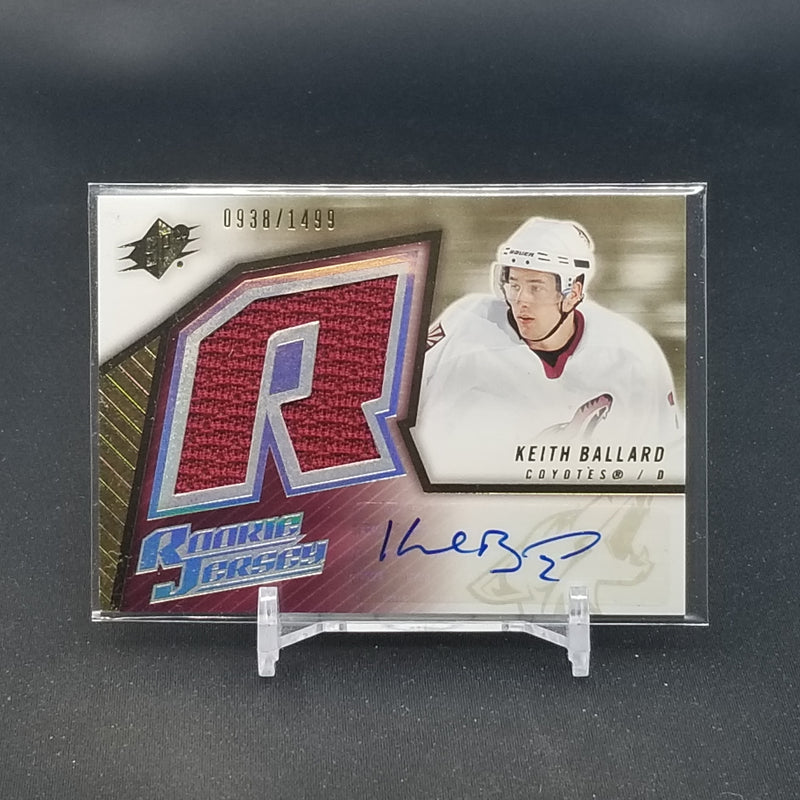2005 UPPER DECK SPX - ROOKIE JERSEY - K. BALLARD - #185 - #'D/1499 - RELIC - AUTOGRAPH - RC