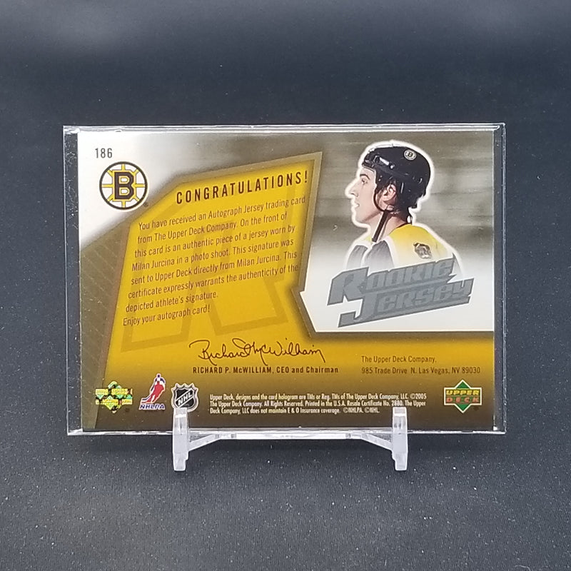 2005 UPPER DECK SPX - ROOKIE JERSEY - M. JURCINA - #186 - #'D/1499 - RELIC - AUTOGRAPH - RC