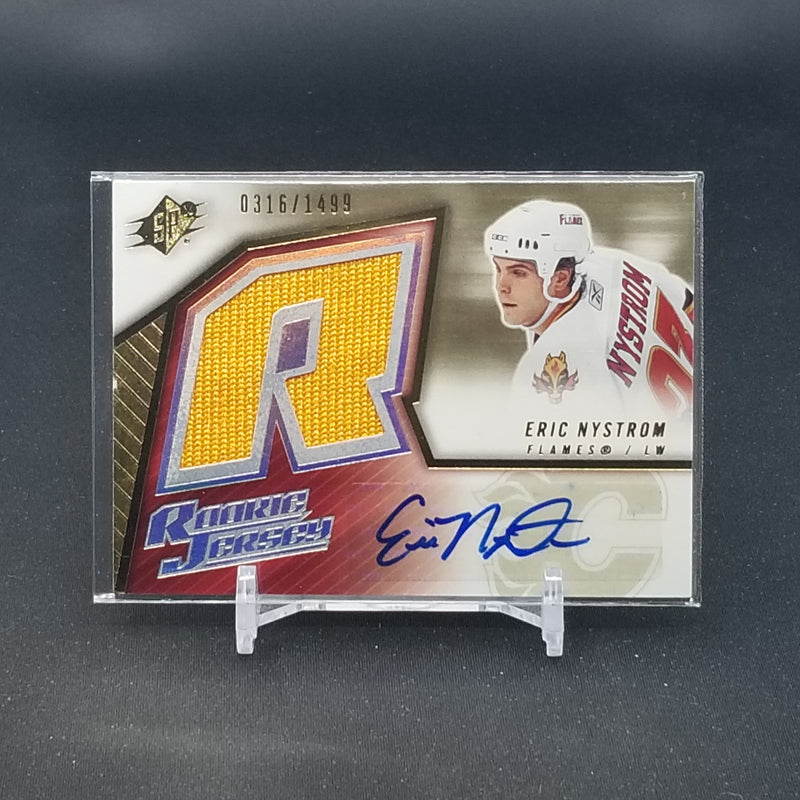 2005 UPPER DECK SPX - ROOKIE JERSEY - E. NYSTROM - #188 - #'D/1499 - RELIC - AUTOGRAPH - RC