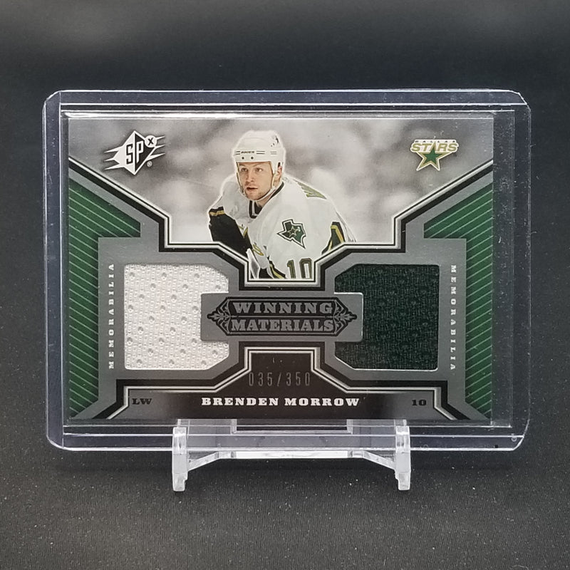 2005 UPPER DECK SPX - WINNING MATERIALS - B. MORROW - #WM-MW - #'D/350 - DUAL RELIC