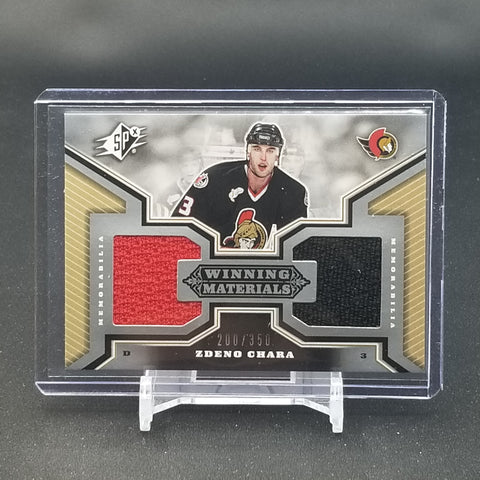 2005 UPPER DECK SPX - WINNING MATERIALS - Z. CHARA - #WM-ZC - #'D/350 - DUAL RELIC