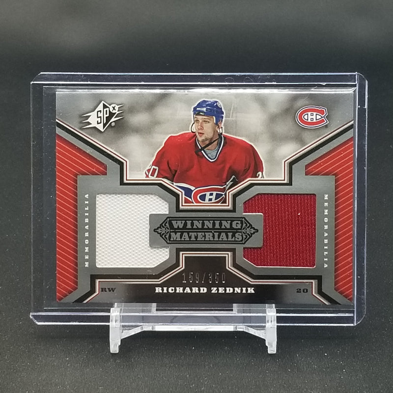 2005 UPPER DECK SPX - WINNING MATERIALS - R. ZEDNIK - #WM-RZ - #'D/350 - DUAL RELIC