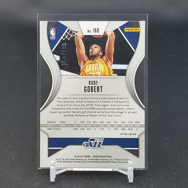 2019 PANINI PRIZM - BLUE PRIZM - R. GOBERT - #168 - #'D/199