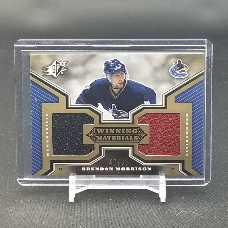 2005 UPPER DECK SPX - WINNING MATERIALS - B. MORRISON - #WM-BM - #'D/99 - DUAL RELIC