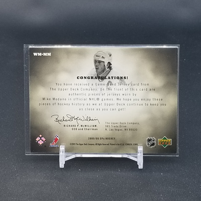 2005 UPPER DECK SPX - WINNING MATERIALS - M. MODANO - #WM-MM - #'D/99 - DUAL RELIC