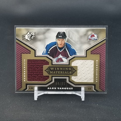 2005 UPPER DECK SPX - WINNING MATERIALS - A. TANGUAY - #WM-AT - #'D/99 - DUAL RELIC