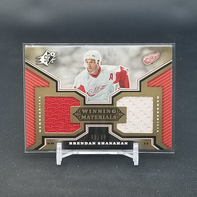 2005 UPPER DECK SPX - WINNING MATERIALS - B. SHANAHAN - #WM-BS - #'D/99 - DUAL RELIC