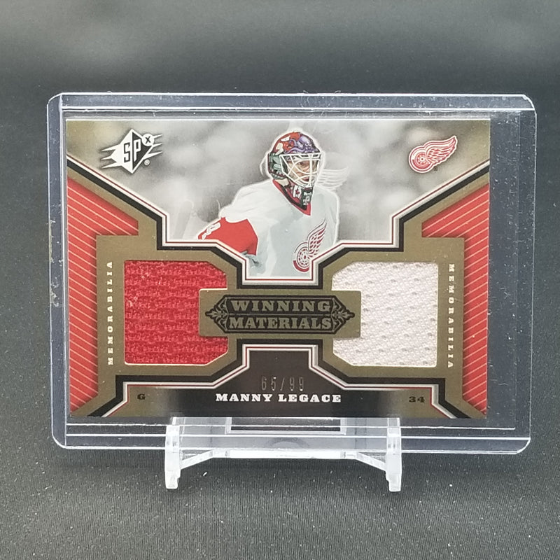 2005 UPPER DECK SPX - WINNING MATERIALS - M. LEGACE - #WM-ML - #'D/99 - DUAL RELIC