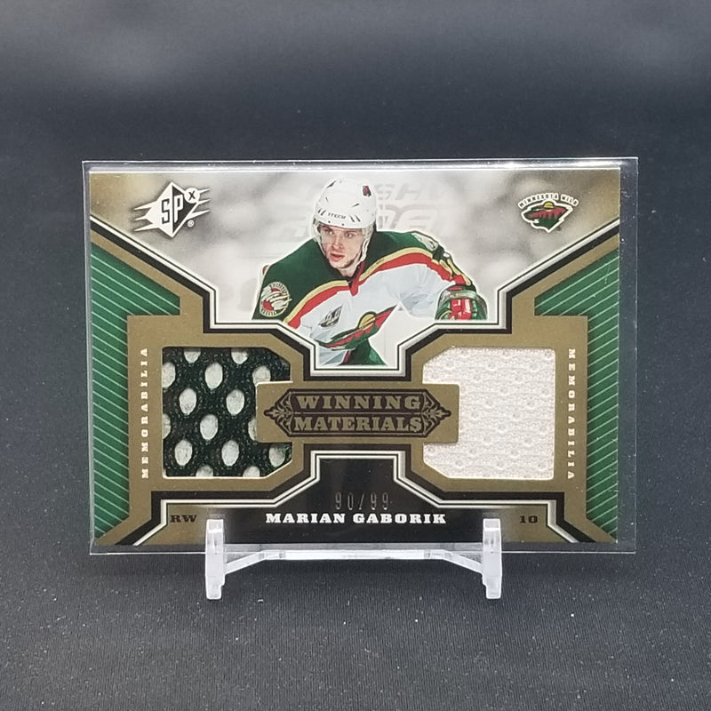 2005 UPPER DECK SPX - WINNING MATERIALS - M. GABORIK - #WM-MG - #'D/99 - DUAL RELIC