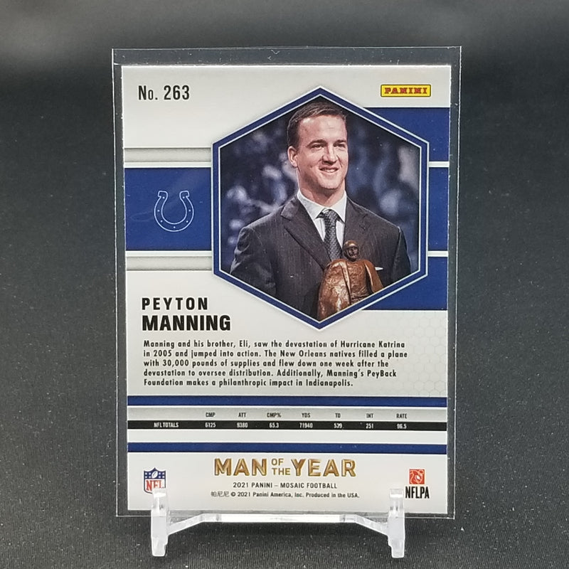 2021 PANINI MOSAIC - MAN OF THE YEAR - P. MANNING -