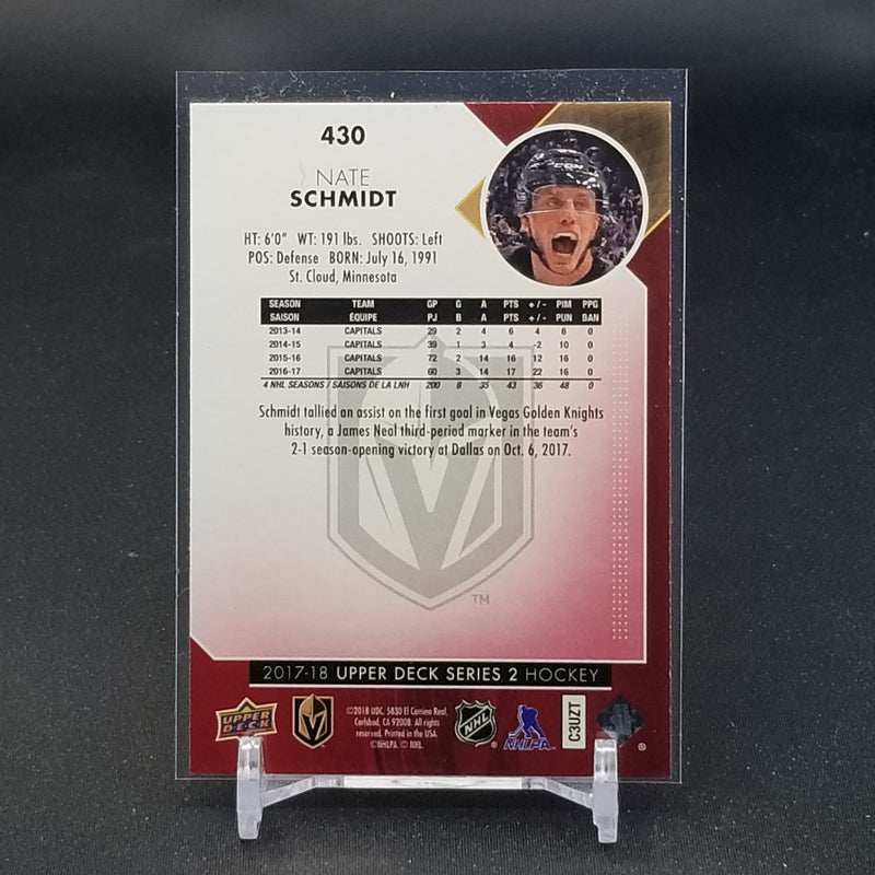 2017 UPPER DECK SERIES TWO - UD EXCLUSIVES - N. SCHMIDT - #430 - #'D/100
