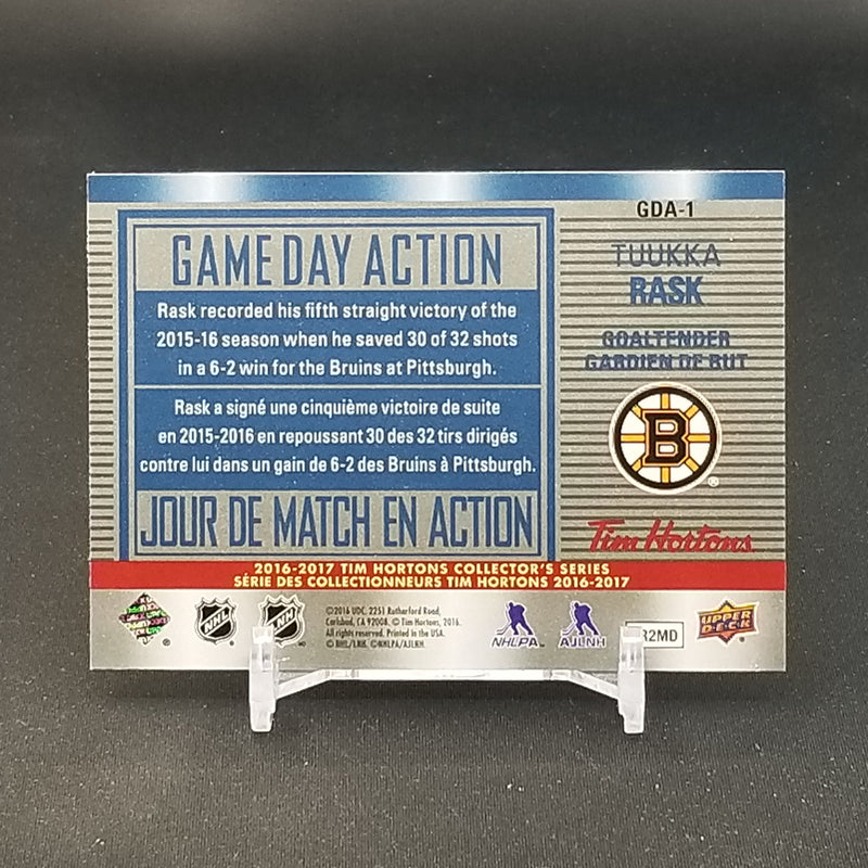 2016 UPPER DECK TIM HORTONS - GAME DAY ACTION -