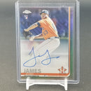 2019 TOPPS CHROME - REFRACTOR -J. JAMES - #RA-JJ - #'D/499 - AUTOGRAPH - RC