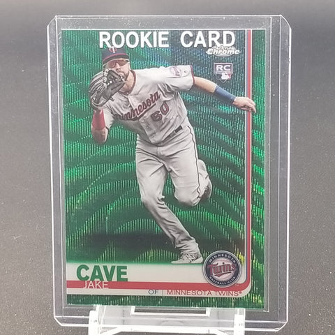 2019 TOPPS CHROME - GREEN WAVE REFRACTOR - J. CAVE - #161 - #'D/99 - RC