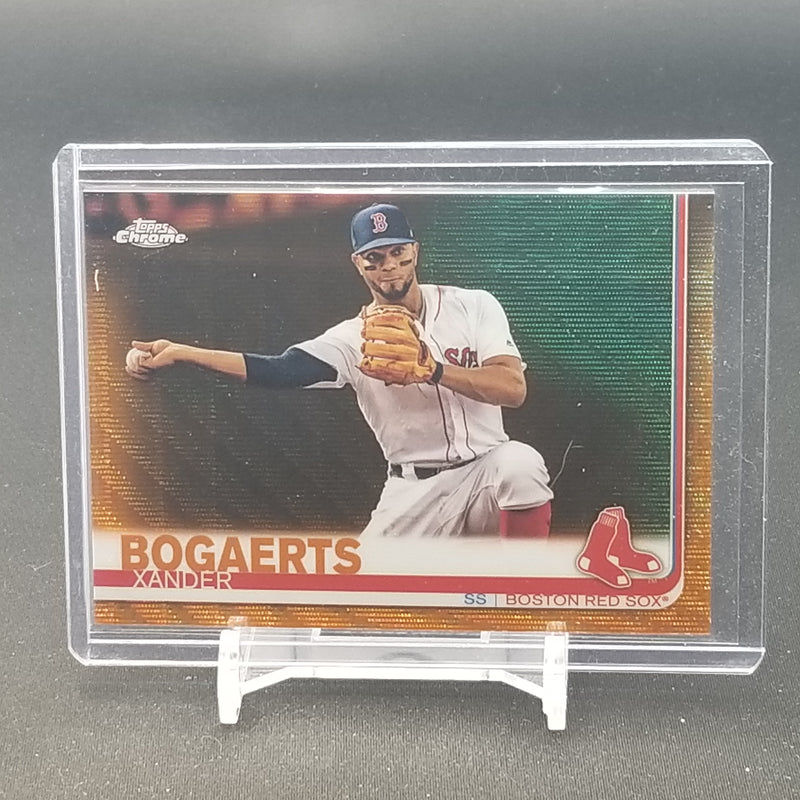 2019 TOPPS CHROME - ORANGE WAVE - X. BOGAERTS - #96 - #'D/25