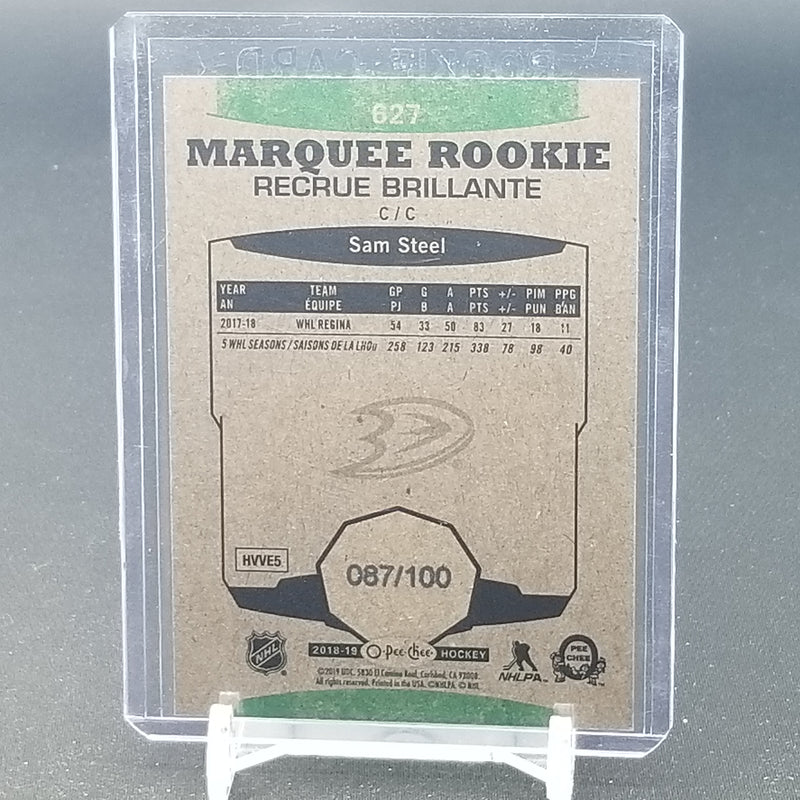 2018 UPPER DECK O-PEE-CHEE - BLACK - MARQUEE ROOKIE - RETRO - S. STEEL -