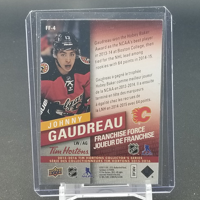 2015 UPPER DECK TIM HORTONS - FRANCHISE FORCE - J. GAUDREAU -