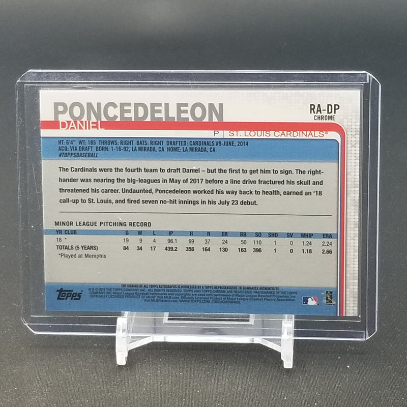 2019 TOPPS CHROME - D. PONCEDELEON -